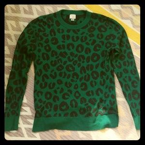 Emerald cheetah sweater